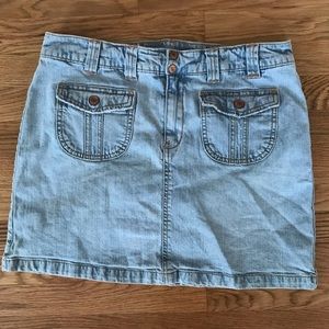Vintage jean star light wash skirt